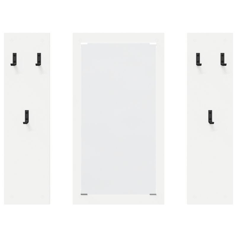 Casa si Gradina - Mobilier - Biblioteci si rafturi - Rafturi - Racator de paltoane montat pe perete Alb 96 x 1.5 x 90 cm - Infinity.ro