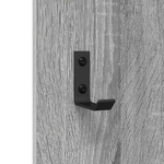 Casa si Gradina - Mobilier - Biblioteci si rafturi - Rafturi - Racator de paltoane montat pe perete cu depozitare cu oglinda sonoma gri - Infinity.ro