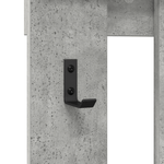 Casa si Gradina - Mobilier - Biblioteci si rafturi - Rafturi - Racator de paltoane montat pe perete cu depozitare cu oglinda Gri Betonal - Infinity.ro