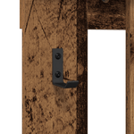 Casa si Gradina - Mobilier - Biblioteci si rafturi - Rafturi - Racator de paltoane montat pe perete cu depozitare cu oglinda Lemn vechi - Infinity.ro