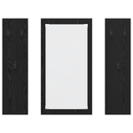 Casa si Gradina - Mobilier - Biblioteci si rafturi - Rafturi - Racator de paltoane montat pe perete cu depozitare cu oglinda Stejar negru - Infinity.ro