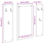 Casa si Gradina - Mobilier - Biblioteci si rafturi - Rafturi - Racator de paltoane montat pe perete Stejar sonoma - Infinity.ro