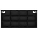 Casa si Gradina - Mobilier - Dulapuri si sifoniere - Dulapuri - Dulap pentru pantofi cu raft Stejar negru 52.5 x 30 x 50 cm - Infinity.ro