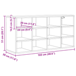 Casa si Gradina - Mobilier - Dulapuri si sifoniere - Dulapuri - Dulap pentru pantofi cu raft Stejar negru 52.5 x 30 x 50 cm - Infinity.ro
