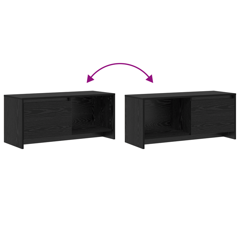 Casa si Gradina - Mobilier - Comode si corpuri - Comode - Support TV Stejar negru Lemn compozit - Infinity.ro