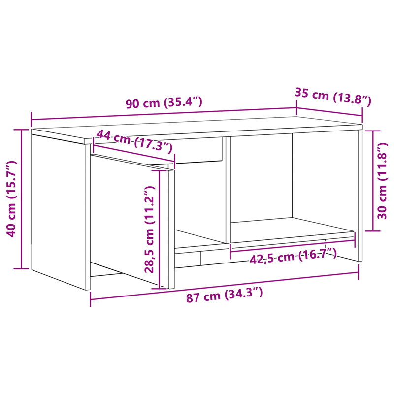 Casa si Gradina - Mobilier - Comode si corpuri - Comode - Support TV Stejar negru Lemn compozit - Infinity.ro