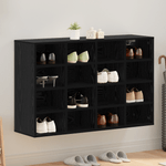 Casa si Gradina - Mobilier - Dulapuri si sifoniere - Dulapuri - Dulap pentru pantofi cu raft Stejar negru 52.5 x 30 x 50 cm - Infinity.ro