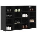 Casa si Gradina - Mobilier - Dulapuri si sifoniere - Dulapuri - Dulap pentru pantofi cu raft Stejar negru 52.5 x 30 x 50 cm - Infinity.ro