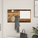 Casa si Gradina - Mobilier - Biblioteci si rafturi - Rafturi - Racator de paltoane montat pe perete Lemn vechi 90 x 10 x 50 cm - Infinity.ro