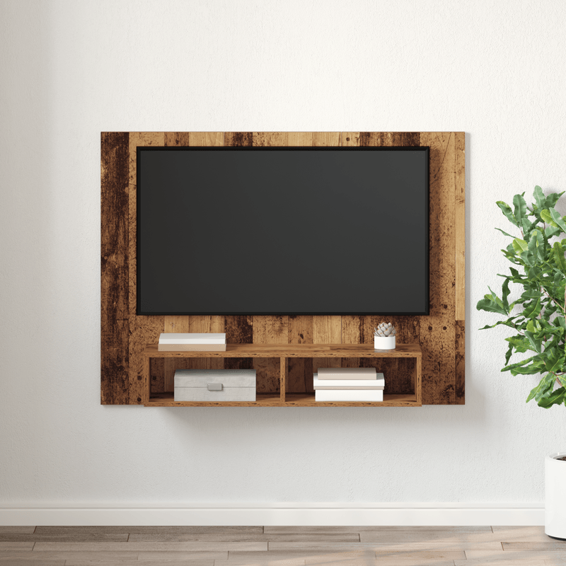 Casa si Gradina - Mobilier - Comode si corpuri - Comode - Dulap pentru TV pe Perete Lemn vechi 120 x 23.5 x 90 cm - Infinity.ro