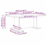 Casa si Gradina - Mobilier - Mese si birouri - Masute de cafea - Masa de cafea Lemn vechi 103.5 x 60 x 40 cm Lemn compozit - Infinity.ro