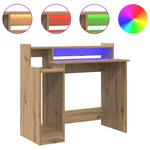 Casa si Gradina - Mobilier - Mese si birouri - Birouri - Birou stejar artizanal 97 x 45 x 90 cm Lemn compozit - Infinity.ro