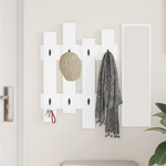 Casa si Gradina - Mobilier - Biblioteci si rafturi - Rafturi - Racator de paltoane montat pe perete Alb 60 x 3 x 82 cm - Infinity.ro
