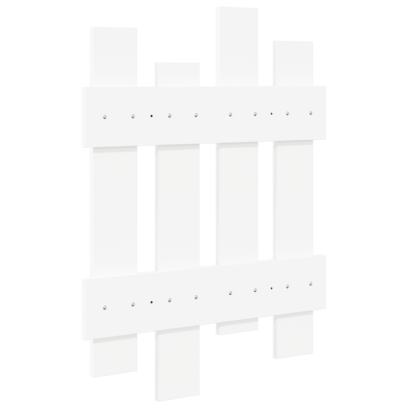Casa si Gradina - Mobilier - Biblioteci si rafturi - Rafturi - Racator de paltoane montat pe perete Alb 60 x 3 x 82 cm - Infinity.ro