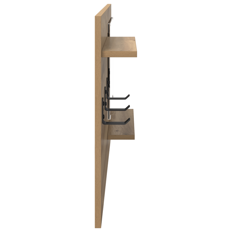 Casa si Gradina - Mobilier - Biblioteci si rafturi - Rafturi - Racator de paltoane montat pe perete cu raft Stejar artisanal - Infinity.ro