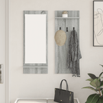 Casa si Gradina - Mobilier - Biblioteci si rafturi - Rafturi - Racator de paltoane montat pe perete Gri sonoma 70 x 10 x 90 cm - Infinity.ro