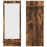Casa si Gradina - Mobilier - Biblioteci si rafturi - Rafturi - Racator de paltoane montat pe perete cu raft Stejar fumuriu - Infinity.ro