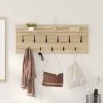 Casa si Gradina - Mobilier - Biblioteci si rafturi - Rafturi - Racator de paltoane montat pe perete cu raft Stejar sonoma - Infinity.ro