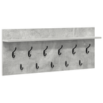 Casa si Gradina - Mobilier - Biblioteci si rafturi - Rafturi - Racator de paltoane montat pe perete Gri beton 100 x 40 x 12 cm - Infinity.ro