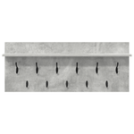 Casa si Gradina - Mobilier - Biblioteci si rafturi - Rafturi - Racator de paltoane montat pe perete Gri beton 100 x 40 x 12 cm - Infinity.ro