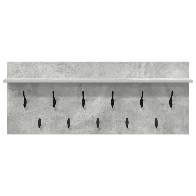 Casa si Gradina - Mobilier - Biblioteci si rafturi - Rafturi - Racator de paltoane montat pe perete Gri beton 100 x 40 x 12 cm - Infinity.ro