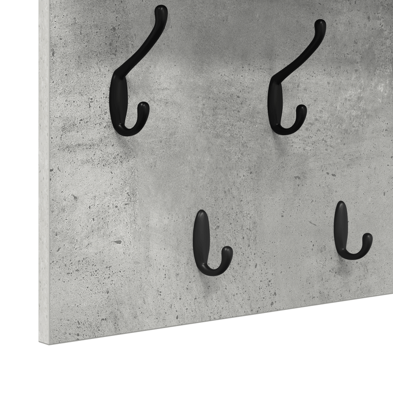 Casa si Gradina - Mobilier - Biblioteci si rafturi - Rafturi - Racator de paltoane montat pe perete Gri beton 100 x 40 x 12 cm - Infinity.ro