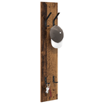 Casa si Gradina - Mobilier - Biblioteci si rafturi - Rafturi - Racator de paltoane montat pe perete cu depozitare Lemn vechi - Infinity.ro