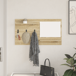 Casa si Gradina - Mobilier - Biblioteci si rafturi - Rafturi - Racator de paltoane montat pe perete Sonoma oak 90 x 10 x 50 cm - Infinity.ro
