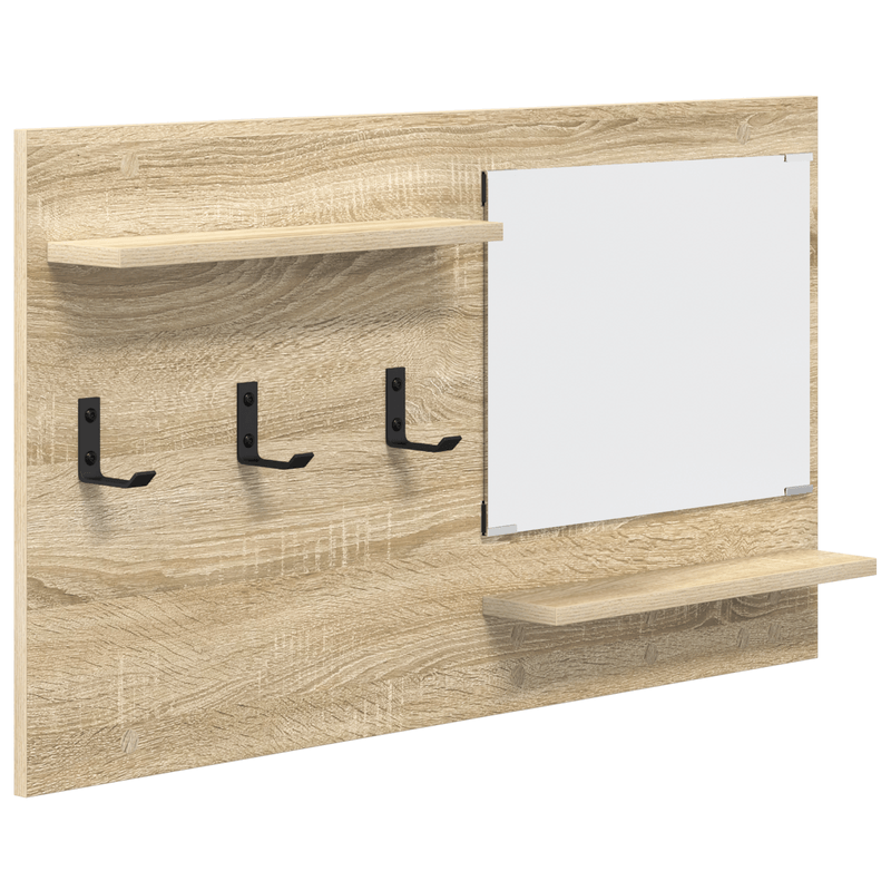 Casa si Gradina - Mobilier - Biblioteci si rafturi - Rafturi - Racator de paltoane montat pe perete Sonoma oak 90 x 10 x 50 cm - Infinity.ro