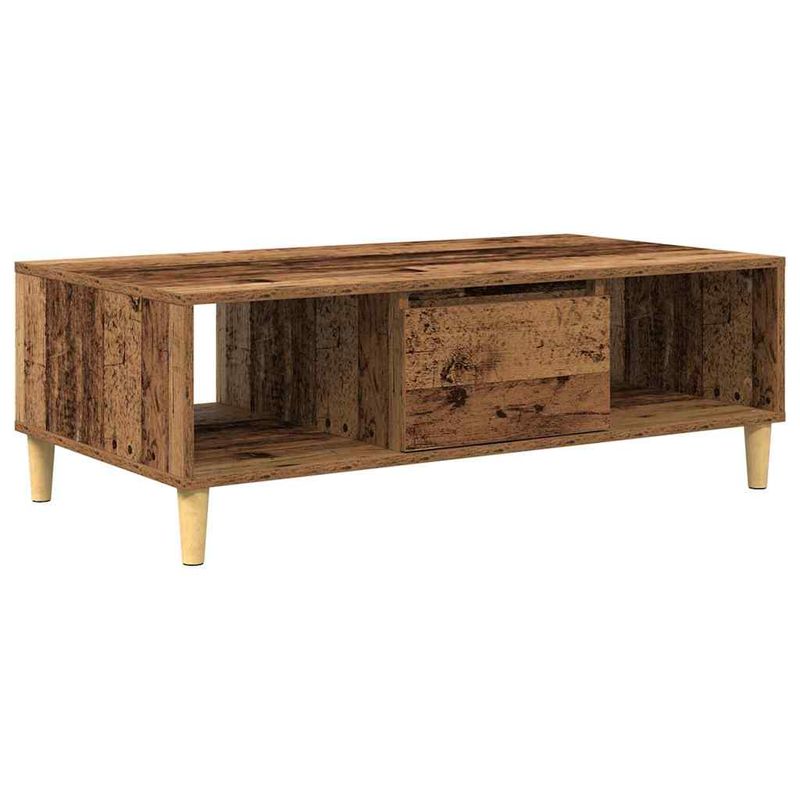 Casa si Gradina - Mobilier - Mese si birouri - Masute de cafea - cu depozitare cu usa Lemn vechi 103.5 x 60 x 35 cm Lemn compozit - Infinity.ro