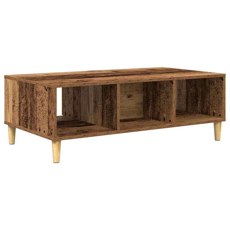 Casa si Gradina - Mobilier - Mese si birouri - Masute de cafea - cu depozitare cu usa Lemn vechi 103.5 x 60 x 35 cm Lemn compozit - Infinity.ro