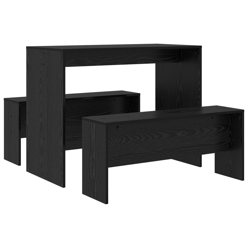 Casa si Gradina - Mobilier - Seturi de mobilier - Seturi bucatarie - Set de dining 2 pcs Stejar negru 97 x 47 x 75 cm Lemn compozit - Infinity.ro