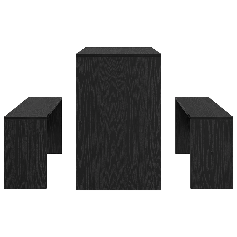 Casa si Gradina - Mobilier - Seturi de mobilier - Seturi bucatarie - Set de dining 2 pcs Stejar negru 97 x 47 x 75 cm Lemn compozit - Infinity.ro