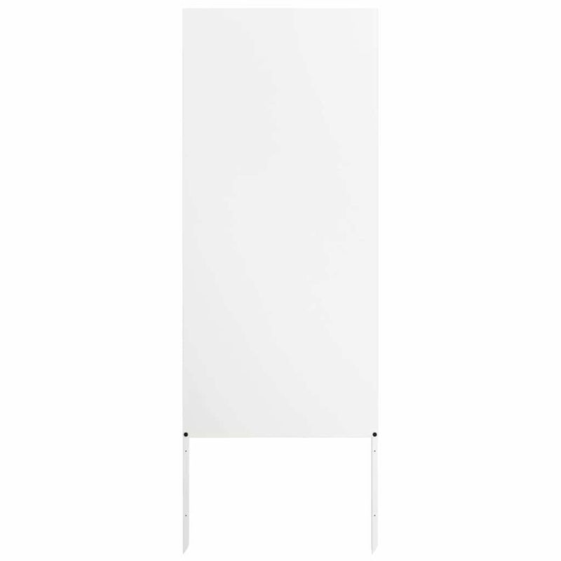 Casa si Gradina - Gradina si terasa - Decoratiuni exterior - Ornamente gradina - Panou Decorativ de Gradina Alb 50 x 140 cm Otel laminat la rece - Infinity.ro