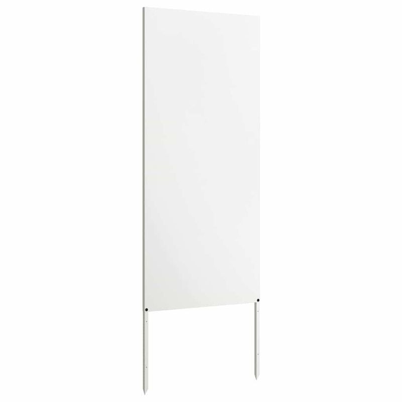 Casa si Gradina - Gradina si terasa - Decoratiuni exterior - Ornamente gradina - Panou Decorativ de Gradina Alb 50 x 140 cm Otel laminat la rece - Infinity.ro