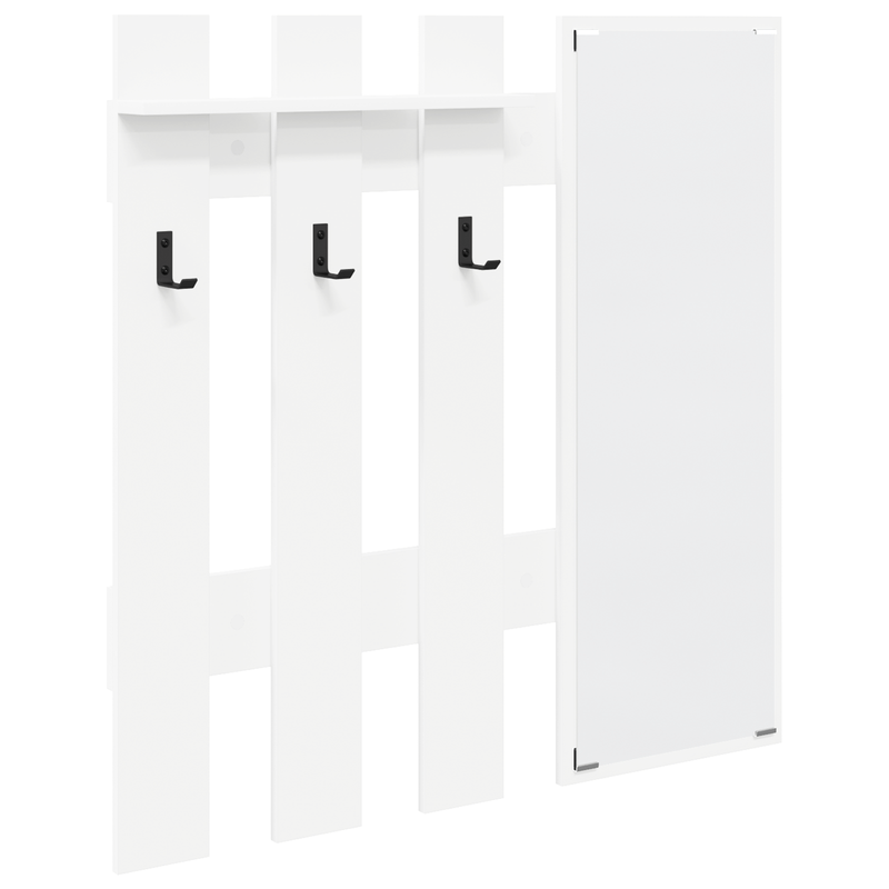 Casa si Gradina - Mobilier - Biblioteci si rafturi - Rafturi - Racator de paltoane montat pe perete Alb 100 x 10 x 100 cm - Infinity.ro