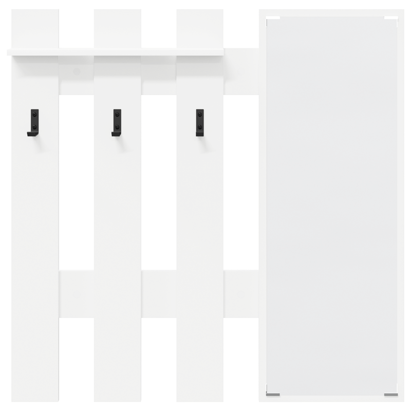 Casa si Gradina - Mobilier - Biblioteci si rafturi - Rafturi - Racator de paltoane montat pe perete Alb 100 x 10 x 100 cm - Infinity.ro