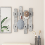 Casa si Gradina - Mobilier - Biblioteci si rafturi - Rafturi - Racator de paltoane montat pe perete Gri Betonal 60 x 3 x 82 cm - Infinity.ro