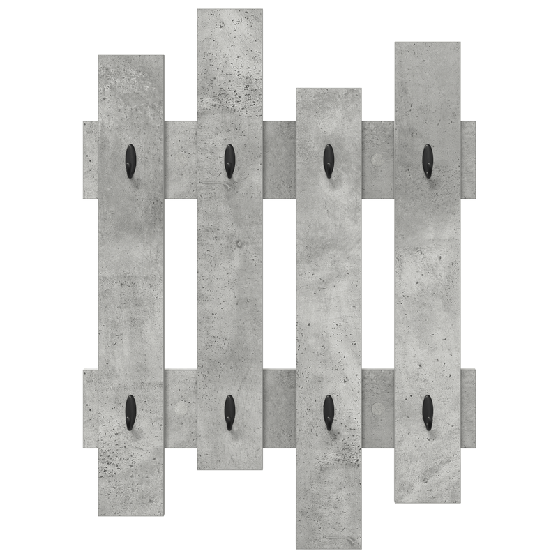 Casa si Gradina - Mobilier - Biblioteci si rafturi - Rafturi - Racator de paltoane montat pe perete Gri Betonal 60 x 3 x 82 cm - Infinity.ro