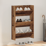 Casa si Gradina - Mobilier - Organizare si depozitare - Organizator incaltaminte - Dulapuri pentru pantofi de perete Lemn vechi 60 x 18 x 60 cm - Infinity.ro