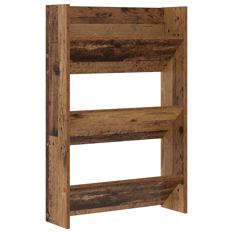 Casa si Gradina - Mobilier - Organizare si depozitare - Organizator incaltaminte - Dulapuri pentru pantofi de perete Lemn vechi 60 x 18 x 60 cm - Infinity.ro