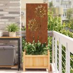 Casa si Gradina - Gradina si terasa - Decoratiuni exterior - Ornamente gradina - Panou Decorativ de Gradina Ruginit 50 x 140 cm - Infinity.ro