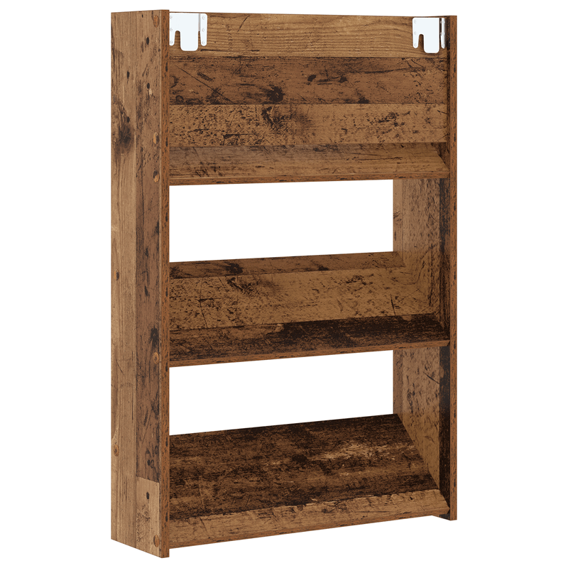 Casa si Gradina - Mobilier - Organizare si depozitare - Organizator incaltaminte - Dulapuri pentru pantofi de perete Lemn vechi 60 x 18 x 60 cm - Infinity.ro