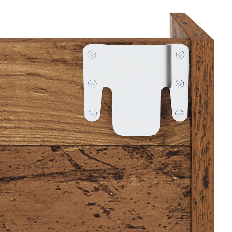 Casa si Gradina - Mobilier - Organizare si depozitare - Organizator incaltaminte - Dulapuri pentru pantofi de perete Lemn vechi 60 x 18 x 60 cm - Infinity.ro