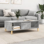 Casa si Gradina - Mobilier - Mese si birouri - Masute de cafea - cu depozitare cu usa Gri beton 103.5 x 60 x 35 cm Lemn compozit - Infinity.ro