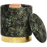 Casa si Gradina - Mobilier - Scaune si fotolii - Tabureti - Taburet depozitare rotund, multicolor, material textil 31 x 37 cm - Infinity.ro