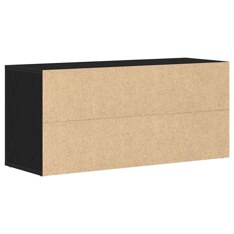 Casa si Gradina - Mobilier - Organizare si depozitare - Organizator incaltaminte - Banca pentru pantofi, stejar negru, 100x35x45 cm, lemn stratificat - Infinity.ro