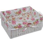 Casa si Gradina - Mobilier - Dulapuri si sifoniere - Dulapuri - Dulap cu 1 sertar si 2 cosuri, alb, lemn de paulownia - Infinity.ro