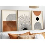 Casa si Gradina - Decoratiuni - Tablouri - Tablou decorativ inramat, Wallxpert, mdf, multicolor, 50x70 cm, set 3 piese, 693BSE1465 - Infinity.ro