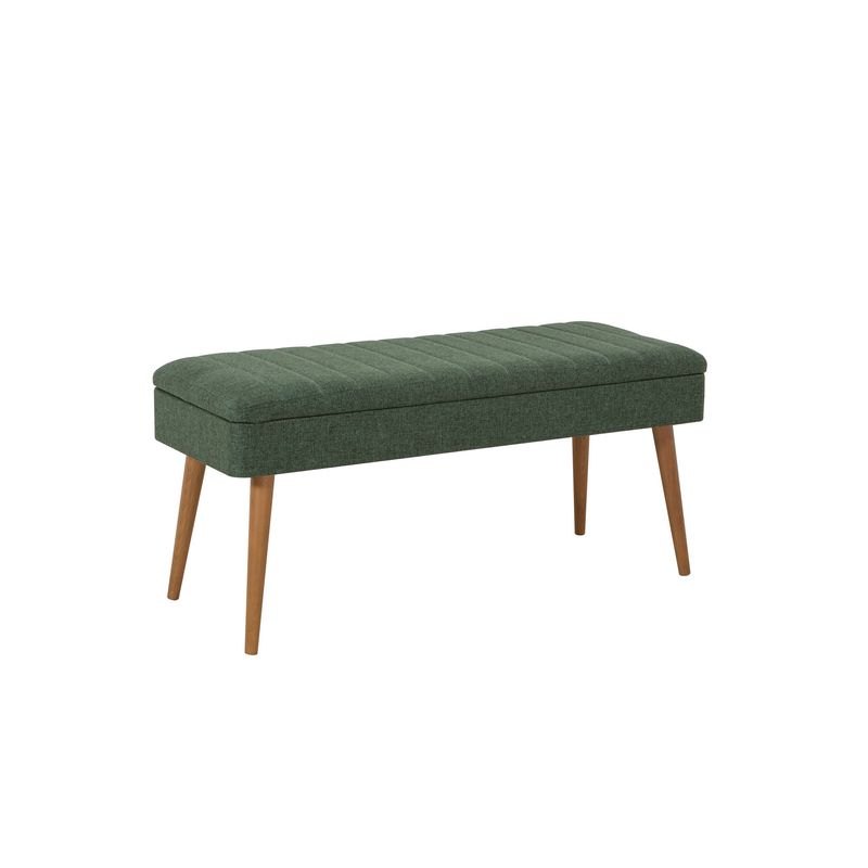 Casa si Gradina - Mobilier - Dulapuri si sifoniere - Dulapuri pantofi - Set mobilier hol, Hanah Home, pal melaminat, sonoma si verde, dulap pantofi 50x38x135 cm, bancuta 105x40x50 cm - Infinity.ro